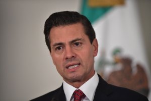 Mexico's President Enrique Pena Nieto speaks during a press conference on the sidelines of the Asia-Pacific Economic Cooperation (APEC) Summit in the central Vietnamese city of Danang on November 11, 2017. (Credit: ANTHONY WALLACE/AFP/Getty Images)