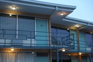 Room 306 at the Lorraine Motel is seen, where Dr. Martin Luther King, Jr. was murdered on the balcony, and is now part of the complex of the National Civil Rights Museum as they prepare for the 50th anniversary of his assassination on April 1, 2018 in Memphis, Tennessee. (Credit: Joe Raedle/Getty Images)