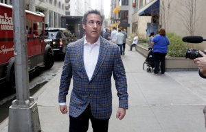 Michael Cohen, Donald Trump's personal attorney, walks to the Loews Regency hotel on Park Ave on April 13, 2018 in New York City. (Credit: Yana Paskova/Getty Images)