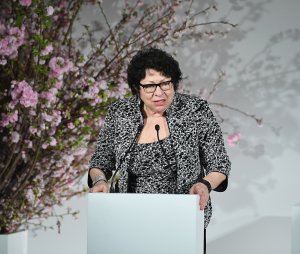 Justice Sonia Sotomayor attends the 2018 DVF Awards at United Nations on April 13, 2018 in New York City. (Credit: Dimitrios Kambouris/Getty Images)