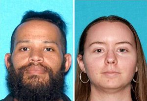 Jovan Webb, left, and Haley Mercier are seen in driver's license photos released by the Los Angeles County Sheriff's Department on April 26, 2018.