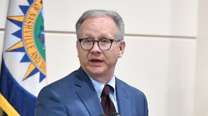 Nashville Mayor David Briley speaks at a press conference discussing the shooting at a Waffle House where a gunman opened fire, killing four and injuring two on April 22, 2018 in Nashville, Tenn. (Credit: Jason Davis/Getty Images)