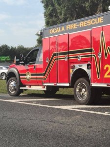A student was wounded and a suspect is in custody after a shooting on April 20 at Forest High School in Ocala, Florida. (Credit: Sabrina Marquez)