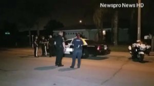 Police respond to a fatal crash involving a toddler in San Bernardino on April 10, 2018. (Credit: NewsproNews HD)