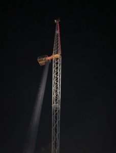 Rescue crews respond to two trapped riders at the Scandia Family Fun Park in Victorville on April 8, 2018. (Credit: San Bernardino County Fire Department)