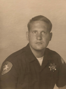 Joseph DeAngelo is seen wearing his uniform as an officer for the Exeter Police Department during some time in the 1970s. He is believed to be the serial killer behind 12 murders and some 50 rapes across California. This photo was released by the Santa Barbara County Sheriff's Office on April 30, 2018.