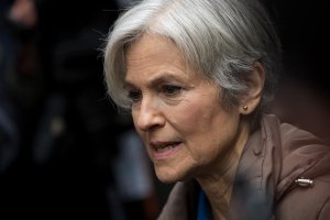 Green Party presidential candidate Jill Stein speaks at a news conference on Fifth Avenue across the street from Trump Tower on Dec. 5, 2016. (Credit: Drew Angerer/Getty Images)