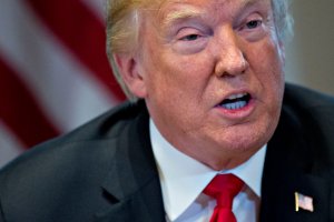 U.S. President Donald Trump speaks during a meeting in the Cabinet Room of the White House May 17, 2018 in Washington, DC. (Credit: Andrew Harrer-Pool/Getty Images)