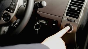 A keyless ignition button is seen in a file photo. (Credit: Koichi Kamoshida/Getty Images)