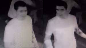 A person believed to have witnessed a stabbing on May 13, 2018, is seen in two images. (Credit: Newport Beach Police Department)
