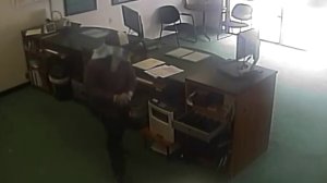 A man can be seen in a video released by the Fullerton Police Department on May 15, 2018.