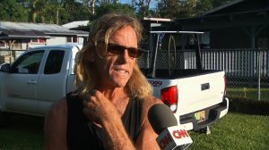Steve Gebbie, 56, is among the hundreds of people forced from their homes on the Big Island after the Kilauea volcano erupted on May 3, 2018. (Credit: CNN)
