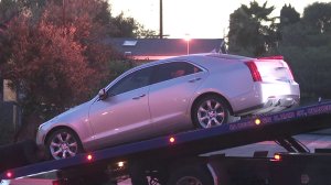 Authorities investigate a homicide in Stanton on May 17, 2018. (Credit: KTLA)