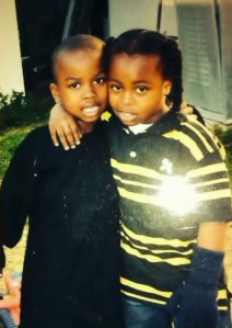 La'marrion Upchurch, left and Monyae Jackson are seen in an undated photo from the early days of their friendship, provided by loved ones.