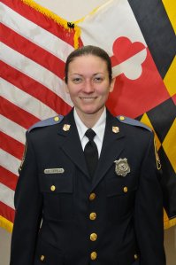 Baltimore County police Officer Amy Caprio is seen in an image posted to the department's Facebook page.