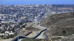 A portion of the U.S.-Mexico border near San Diego is seen in an undated photo. (Credit: Frederic J. Brown / AFP/Getty Images)