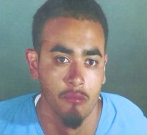 Cristian Ivan Macias, 19, is seen in a booking photo released June 29, 2018, by the Los Angeles Police Department.