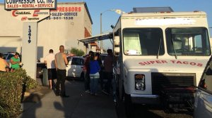 The mother went to a nearby taco truck, where workers and customers helped her by calling 911. (Credit: Los Angeles County Sheriff's Department) 