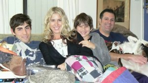 Dave Rosa, right, is shown with his family in this undated photo that was displayed during his memorial service on July 3, 2018.