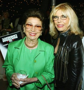 Nancy Sinatra, Sr., left, and singer Nancy Sinatra pose at the after-party for the premiere of Paramounts' "The Manchurian Candidate" in Beverly Hills on July 22, 2004. (Credit: Kevin Winter / Getty Images)