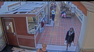 A woman accused of abandoning her young son at Union Station in Los Angeles on July 4, 2018, is seen walking through the station in this image released by the Los Angeles County Metropolitan Transportation Authority the following day.