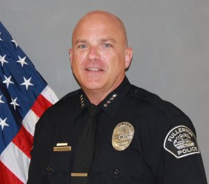 Fullerton Police Chief David Hendricks is seen in a photo from the department's website.