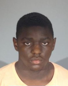 David Pierre-Jones, 19, is seen in a booking photo released Aug. 14, 2018, by the Colton Police Department.