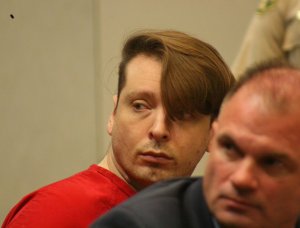 The Riverside County DA's office tweeted out this photo of Brian Saylor in court.