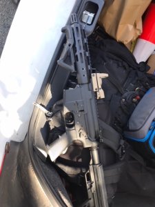 One of the firearms seized during the search of an Oxnard home on Sept. 19, 2018, is pictured here. (Credit: Ventura County Sheriff's Office)