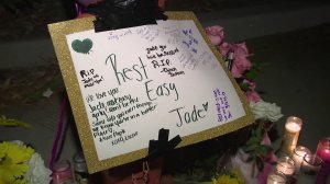 Mourners gathered Saturday at Pacific High School in San Bernardino to remember 14-year-old Jade Maldonado, who was struck and killed by a hit-and-run driver while on her way to school on Sept. 28, 2018.