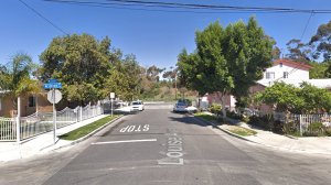 The 11800 block of Louise Avenue, just north of Lavinia Avenue, in Lynwood, as pictured in a Google Street View image in March of 2018.