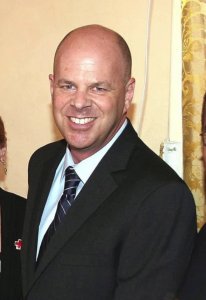 Eric Uller is seen upon receiving a public service recognition award from the Rotary Club of Santa Monica, pictured in a photo posted on the Santa Monica Police Department's Facebook page on June 8, 2015.