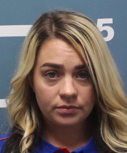 Amber Schultz, 28, is seen in a booking photo released Oct. 12, 2018, by the Visalia Police Department.