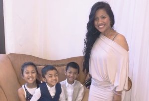 Tiyanie Ly and her three children are seen in an undated photo posted to a GoFundMe page.