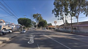 The 10400 block of Garvey Avenue in El Monte, as seen in a Google Street View image in January of 2018.