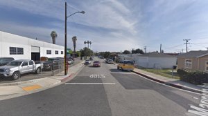The 13500 block of Mariposa Avenue in Gardena, as pictured in a Google Street View image in April of 2018.