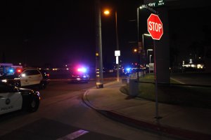 Placentia police released this photo of a suspected road-rage crash that left two people injured on Nov. 19, 2018.