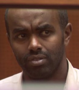 Mohamed Abdi Mohamed, 32, during his arraignment on Nov. 27, 2018, in Los Angeles. (Credit: KTLA)
