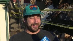 Sam Bassett spoke with KTLA in Malibu on Nov. 13, 2018. (Credit: KTLA)