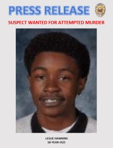 Leslie Hawkins, 18, pictured in a wanted flier issued by the Barstow Police Department on Nov. 15, 2018.