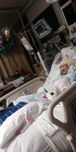 Delila Rangel is seen in the hospital in a photo shared with KTLA on Dec. 14, 2018, by Jazmin Torres, the mother of Delila's best friend Ashley Gregorio, who was also hospitalized.