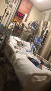 Ashley Gregorio is seen in the hospital in a photo shared with KTLA on Dec. 14, 2018, by her mother Jazmin Torres.