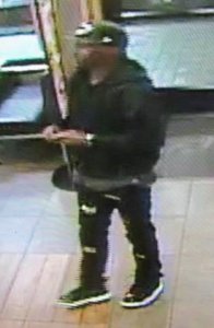 Tustin police released this surveillance image of a man suspected in a robbery at a McDonald's there on Dec. 10, 2018.