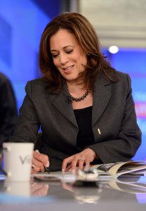 Sen. Kamala Harris appears on ABC's "The View" on Jan. 8, 2019. (Credit: Lorenzo Bevilaqua / ABC via Getty Images)