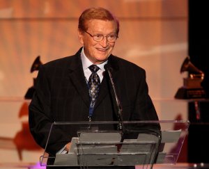 Recording artist Harold Bradley accepts an award during the 52nd annual Grammy Awards-Special Merit Awards at the Wilshire Ebell Theater on Jan. 30, 2010. (Credit: Frederick M. Brown / Getty Images)