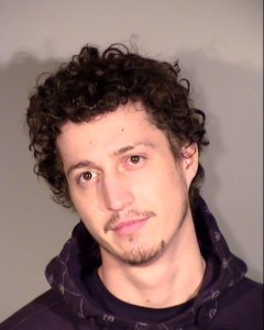 Matthew Douglas Robledo, 22, of Fullerton, pictured in a photo released by the Ventura County Sheriff's Office following his arrest on Jan. 10, 2019.