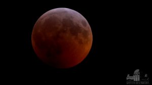 A total lunar eclipse, coinciding with a super blood wolf moon, on Jan. 20, 2019. (Credit: Griffith Observatory)