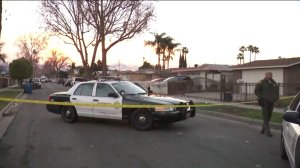 Detectives investigate the death of a woman in the 1300 block of Glenshaw Drive in unincorporated West Puente Valley on Jan. 12, 2019.