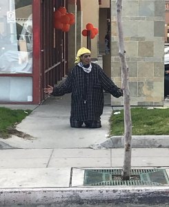 A man threatened to have a bomb at a shopping center near Mt. Vernon Avenue and Olive Street on Feb. 16, 2019, police said. (Credit: Colton Police Department)