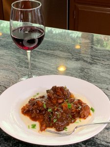 Jessica Holmes' braised short ribs